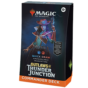 Mazo Commander Magic the Gathering: Forajidos del Cruce de Truenos Inglés para Merchandising en GAME.es