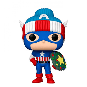 Figura Pop Marvel Holidays: Capitán América