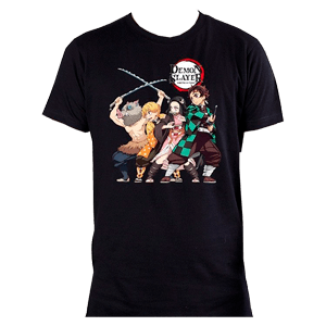 Camiseta Demon Slayer Negra Talla L