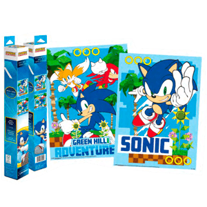 Caja con 2 Pósters Sonic the Hedgehog