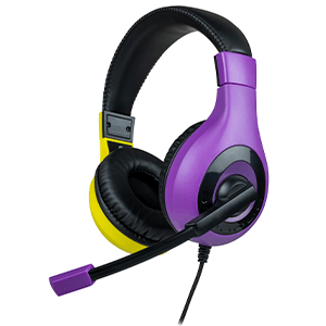 Auricular estereo Bigben Rosa y Amarillo Switch