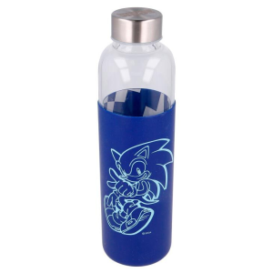 Botella Cristal Sonic the Hedgehog (Funda Silicona) 585ml