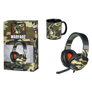Auriculares Indeca Warfare + Taza (REACONDICIONADO)