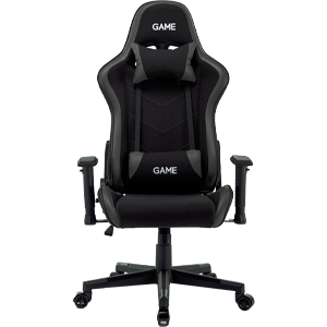 GAME Racing Pro GT325 Tela Negro-Gris - Silla Gaming