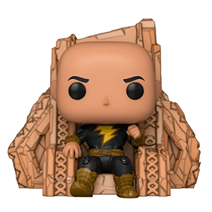 Figura Pop Black Adam Deluxe: Black Adam en trono