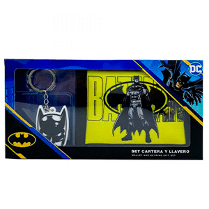 Batman Set de Cartera y Llavero en Caja