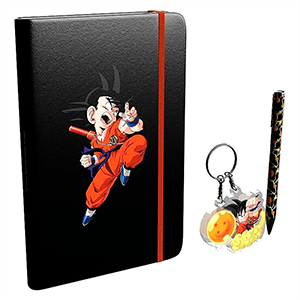 Dragon Ball Set Diario, Boligrafo y  Llavero
