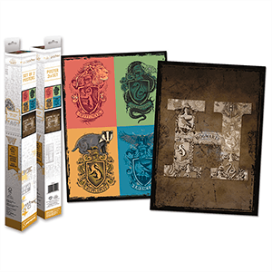 Caja 2 posters Harry Potter: Tumbas y Escudos