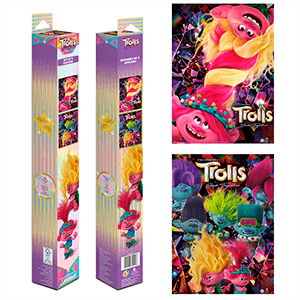 Caja 2 posters Trolls 3