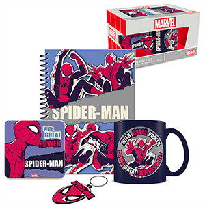 Megacaja regalo Spiderman Un gran poder conlleva una gran responsabilidad