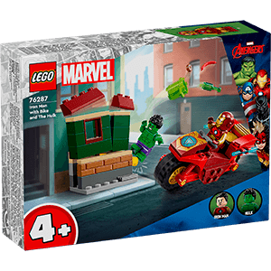 LEGO Super Heroes Marvel: Iron Man Con Moto Y Hulk 76287 para Merchandising en GAME.es