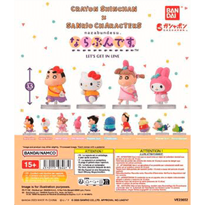 Gashapon Shinchan X Sanrio Let S Get In Line