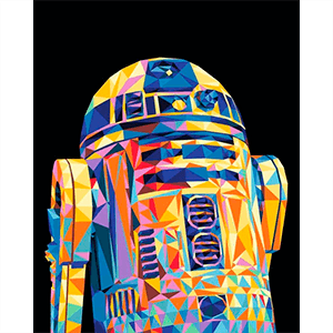 Creart Adulto Serie Trend C - Polygon Starwars R2 - 2D
