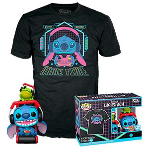 Set Figura POP y Camiseta POP&Tee:Lilo y Stich con rana M para Merchandising en GAME.es