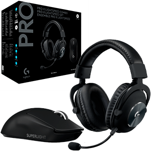 Logitech G PRO X Auriculares Wireless + Raton PRO X Superlight - Pack Perifericos