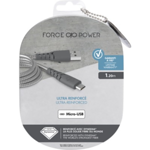 Cable Reforzado Micro USB A 2m 2,1A