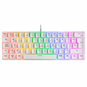 Mars Gaming MK60 Mecánico FRGB Antighosting Switch Mecánico Blanco - Teclado Gaming