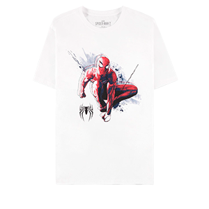 Camiseta Blanca Spider-Man Spider Jump Talla S