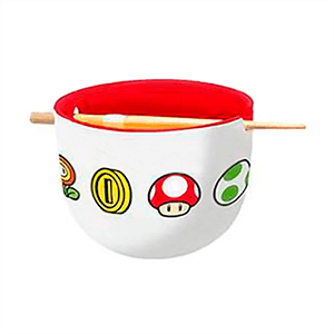 Bowl de Ramen con palillos Super Mario