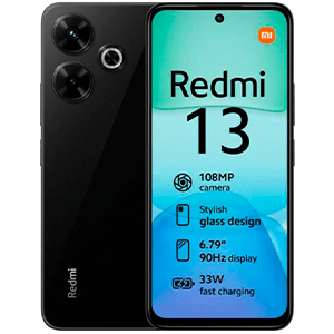 Xiaomi Redmi 13 6,79" 8GB+256GB 108+2Mpx Negro para Android en GAME.es