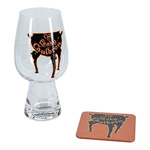 Vaso de cristal y posavasos Harry Potter 500ml