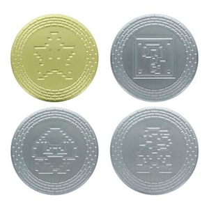 Set de 4 posavasos con licencia oficial de SUPER MARIO.