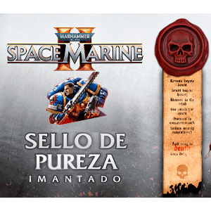 Warhammer 40.000 Space Marine II - Sello de Pureza Imantado Exclusivo GAME