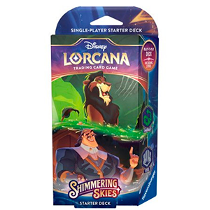 Disney Lorcana: Shimmering Skies Starter Deck A - Emerald and Steel (Inglés)