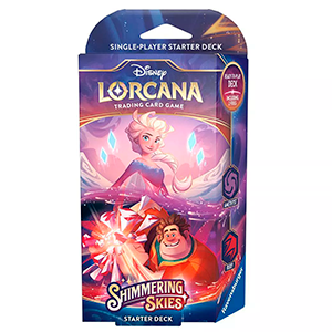 Disney Lorcana: Shimmering Skies Starter Deck B - Amethyst And Ruby  (Inglés)