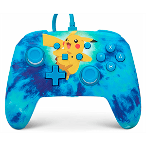 Controller con Cable PowerA Tie Dye Pikachu -Licencia oficial-