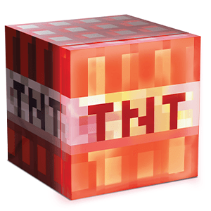 Nevera con luz ambiental TNT Minecraft de 6,7L