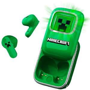 Earbuds inalambricos bluetooth con caja deslizante Minecraft para PC Hardware en GAME.es