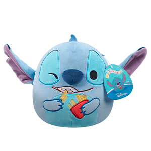 Peluche de 20 cm Stitch comiendo patatas fritas