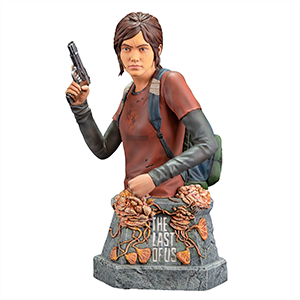 Figura busto Ellie con pistola The Last of Us de 19cm