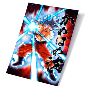 POSTER 3D DRAGON BALL SUPER UNIVERSAL SURVIVAL GOKU 40X60cm