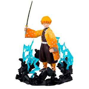 Figura Deluxe Demon Slayer Zenitsu Agatsuma de 12cm con accesorios