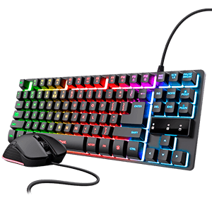 Pack Gaming 2in1 Trust GXT798 Negro Teclado TKL + Ratón