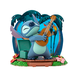 Figura Disney Stitch con Ukelele de 10 cm