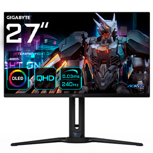 Gigabyte AORUS FO27Q2 27" - OLED - 2K QHD - 240Hz - HDR 400 - FreeSync Premium - Monitor Gaming