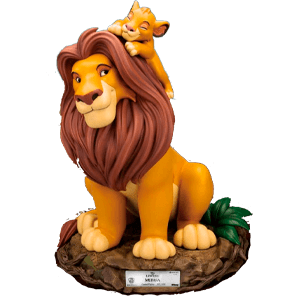 Figura de poliresina Edición limitada Disney Simba de la película El Rey León 36 cm.