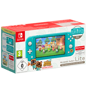 Nintendo Switch Lite Azul Turquesa + Animal Crossing + 12 Meses Nintendo Online