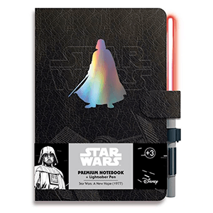 Cuaderno premium A5 con boligrafo sable de luz STAR WARS DARTH VADER