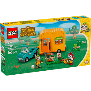 LEGO Animal Crossing Caravana de Gandulio y tienda de jardinería 77054