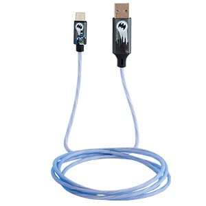 Cable Luminoso 1.2m USB A - USB C Licencia Batman