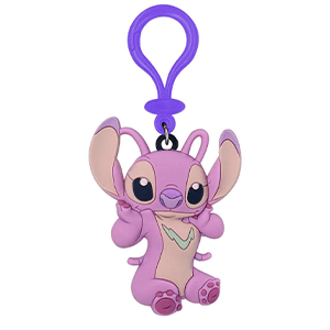 Colgante de PVC Disney Stitch Angel para Mochilas y bolsos