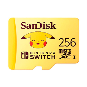 Memoria Sandisk 256GB microSDXC Pokemon Pikachu -Licencia oficial- para Nintendo Switch, Telefonia en GAME.es