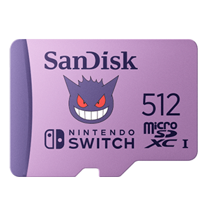 Memoria Sandisk 512GB microSDXC Pokemon Gengar -Licencia oficial- para Nintendo Switch, Telefonia en GAME.es