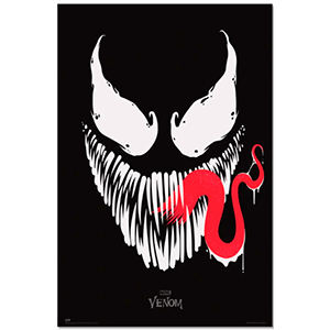 Poster Marvel Venom cara negra 61,5 x 91,5 cm