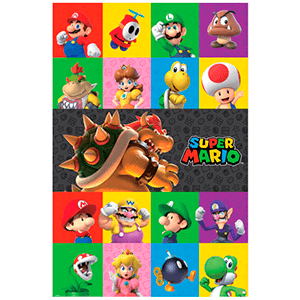 Poster Super Mario Characters 61,5 x 91,5 cm