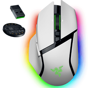 Razer Basilisk V3 Pro optico 35K DPI - White - Raton Gaming